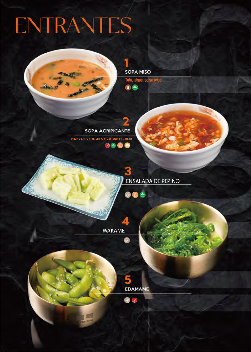 Menú Seoul Station, página 2